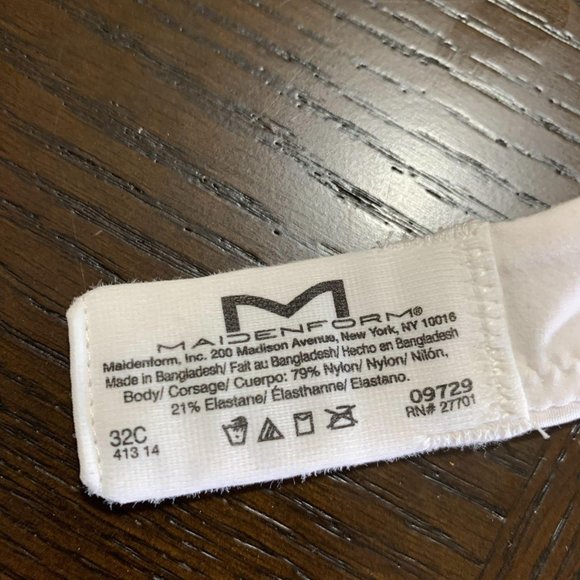 Maidenform Bra 32C Push Up Underwire Formed Cups - Picture 11 of 11